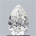 Diamante Natural 0.72 quilates, De pera , Color G, claridad VVS2 y certificado GIA