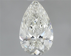 Picture of Natural Diamond 0.52 Carats, Pear with  Cut, H Color, VVS2 Clarity and Certified by IGI