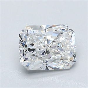 Picture of Natural Diamond 1.30 Carats, Radiant with  Cut, F Color, VS2 Clarity and Certified by GIA