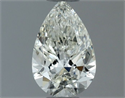 Natural Diamond 0.50 Carats, Pear with  Cut, J Color, VVS1 Clarity and Certified by IGI