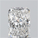 Natural Diamond 0.90 Carats, Radiant with  Cut, D Color, SI1 Clarity and Certified by GIA