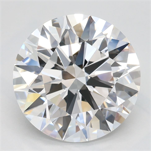 Picture of Lab Grown Diamond 3.49 Carats, Round with Ideal Cut, D Color, VVS1 Clarity and Certified by IGI