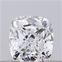 Natural Diamond 0.23 Carats, Cushion with  Cut, D Color, SI1 Clarity and Certified by GIA