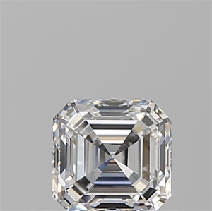 Foto Diamante Natural 0.63 quilates, Asscher , Color E, claridad VVS1 y certificado GIA de
