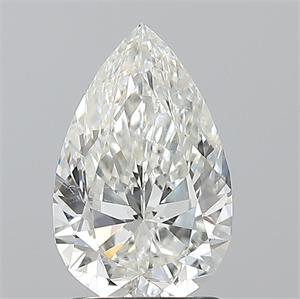 Picture of Natural Diamond 1.50 Carats, Pear with  Cut, H Color, SI2 Clarity and Certified by GIA