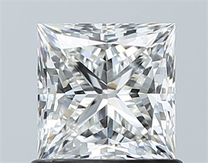 Picture of Natural Diamond 1.02 Carats, Princess with  Cut, G Color, SI2 Clarity and Certified by GIA