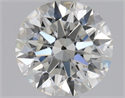 Natural Diamond 0.70 Carats, Round with Excellent Cut, I Color, SI2 Clarity and Certified by GIA