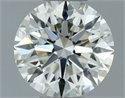 Natural Diamond 0.50 Carats, Round with Excellent Cut, L Color, VVS2 Clarity and Certified by GIA
