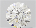 Natural Diamond 0.56 Carats, Round with Excellent Cut, H Color, VVS1 Clarity and Certified by GIA