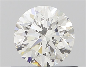 Picture of Natural Diamond 0.56 Carats, Round with Excellent Cut, H Color, VVS1 Clarity and Certified by GIA