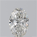 Natural Diamond 0.55 Carats, Oval with  Cut, H Color, VS1 Clarity and Certified by GIA