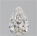 Diamante Natural 0.76 quilates, De pera , Color H, claridad VVS1 y certificado GIA