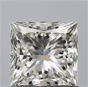 Natural Diamond 0.81 Carats, Princess with  Cut, H Color, VVS1 Clarity and Certified by IGI
