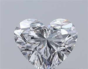 Picture of Natural Diamond 0.30 Carats, Heart with  Cut, D Color, IF Clarity and Certified by GIA