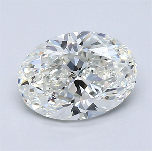 Picture of Natural Diamond 1.20 Carats, Oval with  Cut, H Color, VS1 Clarity and Certified by GIA