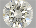 Natural Diamond 0.50 Carats, Round with Very Good Cut, K Color, VS2 Clarity and Certified by GIA