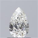Diamante Natural 0.60 quilates, De pera , Color F, claridad SI1 y certificado GIA