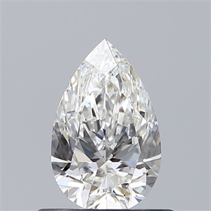 Picture of Natural Diamond 0.60 Carats, Pear with  Cut, F Color, SI1 Clarity and Certified by GIA