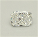 Natural Diamond 0.50 Carats, Radiant with  Cut, F Color, SI1 Clarity and Certified by GIA