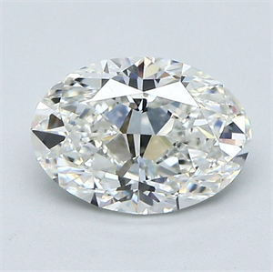 Picture of Natural Diamond 1.30 Carats, Oval with  Cut, H Color, VS1 Clarity and Certified by GIA