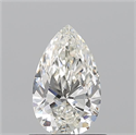 Natural Diamond 0.71 Carats, Pear with  Cut, I Color, IF Clarity and Certified by GIA