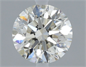 Natural Diamond 0.80 Carats, Round with Excellent Cut, J Color, VS2 Clarity and Certified by GIA