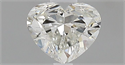 Natural Diamond 0.50 Carats, Heart with  Cut, I Color, IF Clarity and Certified by GIA