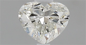 Picture of Natural Diamond 0.50 Carats, Heart with  Cut, I Color, IF Clarity and Certified by GIA