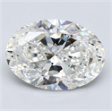 Diamante Natural 4.01 quilates, Ovalado , Color G, claridad SI1 y certificado GIA
