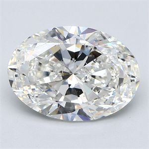Foto Diamante Natural 4.01 quilates, Ovalado , Color G, claridad SI1 y certificado GIA de