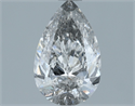 Natural Diamond 1.03 Carats, Pear with  Cut, F Color, I1 Clarity and Certified by IGI