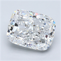 Diamante Natural 5.07 quilates, Del cojín , Color F, claridad VS1 y certificado GIA