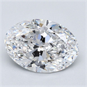 Diamante Natural 2.01 quilates, Ovalado , Color D, claridad VS2 y certificado GIA