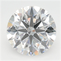 Lab Grown Diamond 3.08 Carats, Round with Excellent Cut, E Color, VVS2 Clarity and Certified by GIA