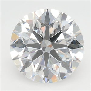 Picture of Lab Grown Diamond 3.08 Carats, Round with Excellent Cut, E Color, VVS2 Clarity and Certified by GIA