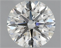 Diamante Natural 1.09 quilates, Redondo , Color F, claridad VVS1 y certificado HRD