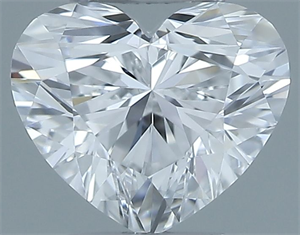 Picture of Natural Diamond 0.31 Carats, Heart with  Cut, E Color, VVS2 Clarity and Certified by GIA