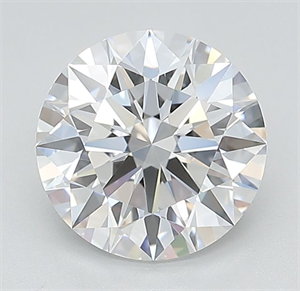 Picture of Lab Grown Diamond 2.09 Carats, Round with Ideal Cut, D Color, IF Clarity and Certified by IGI