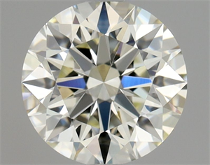 Picture of Natural Diamond 0.70 Carats, Round with Excellent Cut, K Color, VVS1 Clarity and Certified by GIA