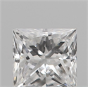 Natural Diamond 0.18 Carats, Princess with  Cut, E Color, VVS1 Clarity and Certified by IGI
