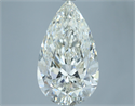 Natural Diamond 5.18 Carats, Pear with  Cut, H Color, VS2 Clarity and Certified by IGI