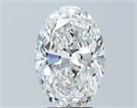 Natural Diamond 3.50 Carats, Oval with  Cut, F Color, SI2 Clarity and Certified by GIA