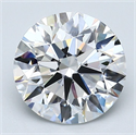 Natural Diamond 2.70 Carats, Round with Excellent Cut, D Color, VS2 Clarity and Certified by GIA