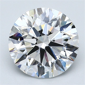 Picture of Natural Diamond 2.70 Carats, Round with Excellent Cut, D Color, VS2 Clarity and Certified by GIA