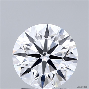 Picture of Lab Grown Diamond 1.02 Carats, Round with Ideal Cut, E Color, VVS1 Clarity and Certified by IGI
