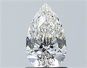 Natural Diamond 1.01 Carats, Pear with  Cut, H Color, VVS2 Clarity and Certified by GIA