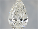 Natural Diamond 0.38 Carats, Pear with  Cut, G Color, VS1 Clarity and Certified by IGI