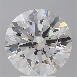 Picture of Lab Grown Diamond 5.09 Carats, Round with Ideal Cut, E Color, VVS2 Clarity and Certified by IGI