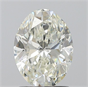 Natural Diamond 1.50 Carats, Oval with  Cut, H Color, VS2 Clarity and Certified by IGI