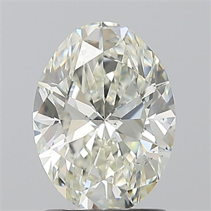 Picture of Natural Diamond 1.50 Carats, Oval with  Cut, H Color, VS2 Clarity and Certified by IGI
